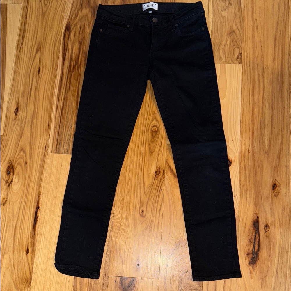 PAIGE Women's Classic Black Skinny Jeans